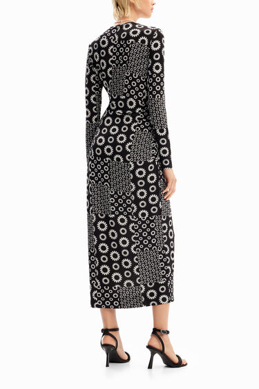 Sukienka midi slim patchwork | Desigual