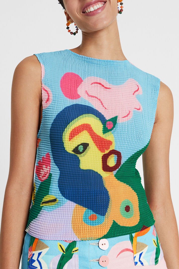 Recycled blouse with straps | Desigual