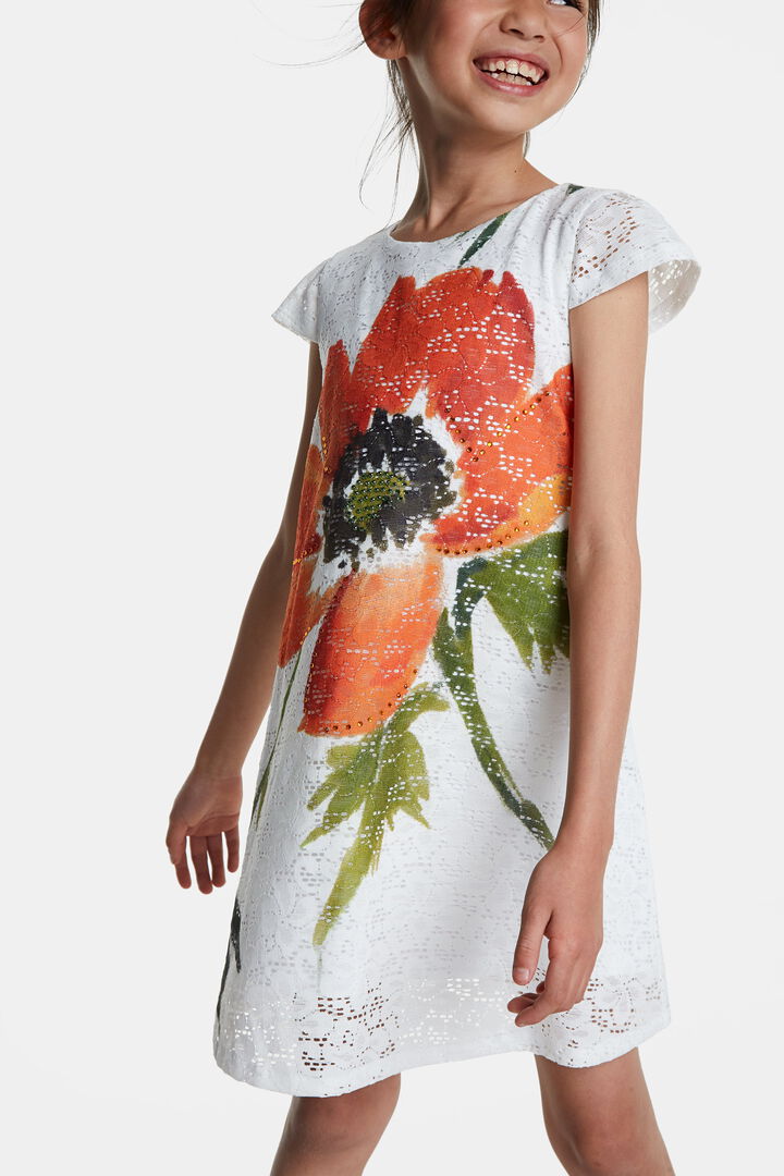 Vestito pizzo e fiore | Desigual