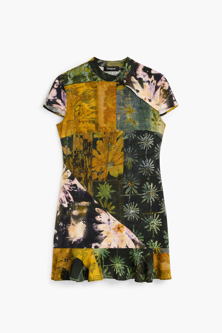 Vestido curto estampado