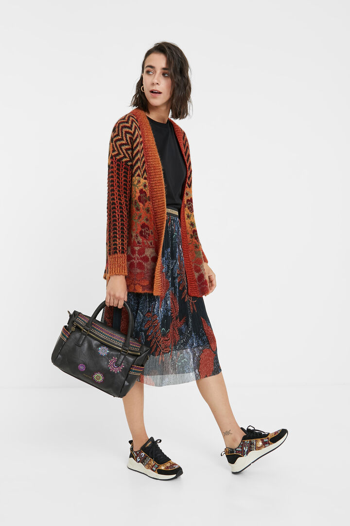 Embroidered briefcase bag | Desigual