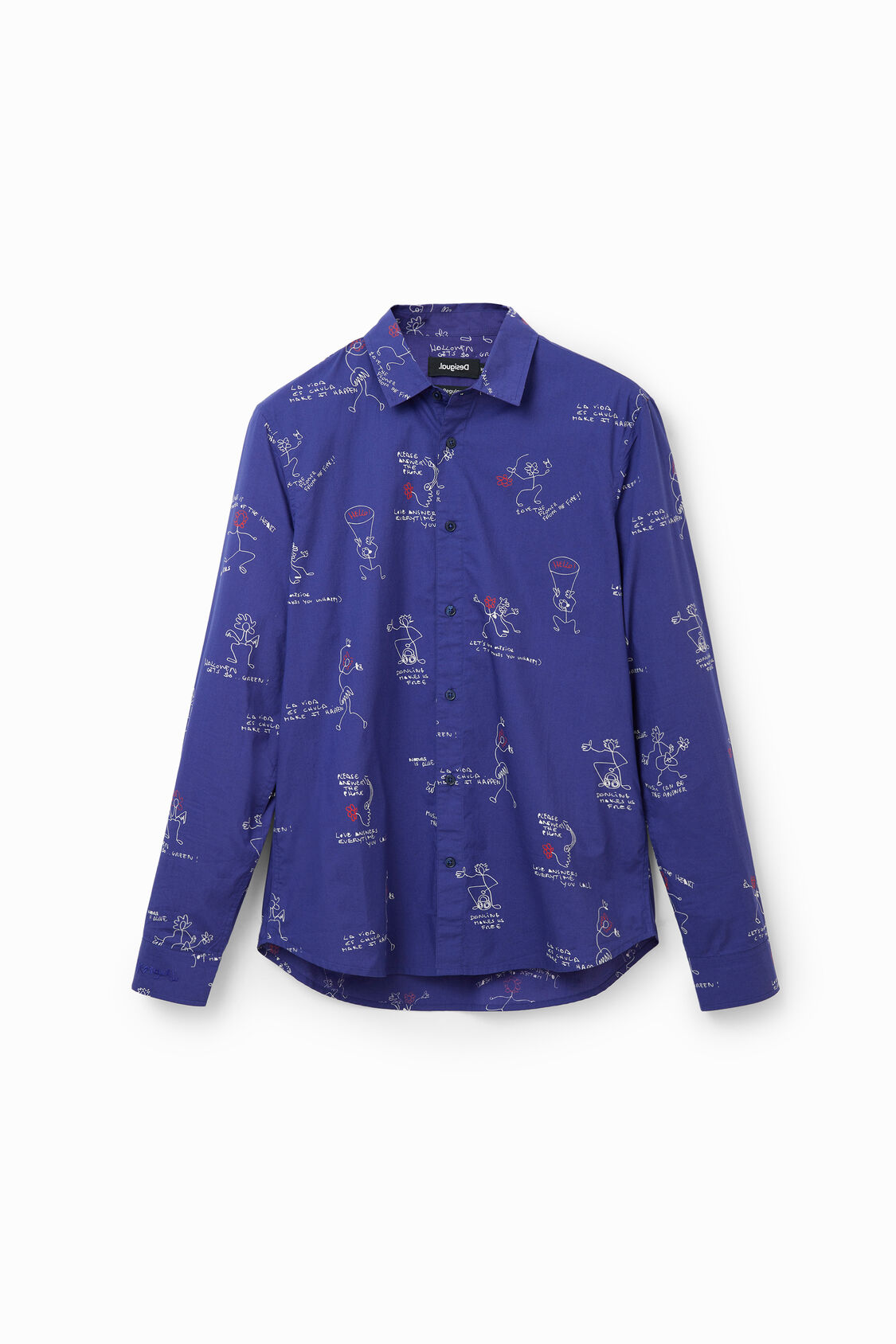 águila repollo traición Camisa manga larga muñecos | Desigual.com