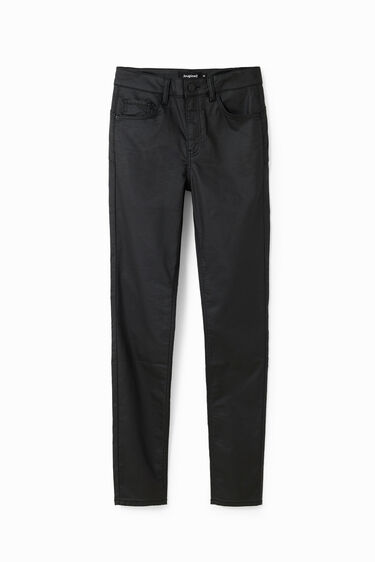 Leather-effect trousers | Desigual