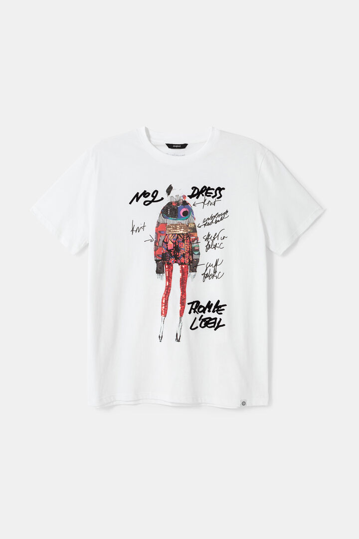 Tričko s flitry 100% bavlna | Desigual