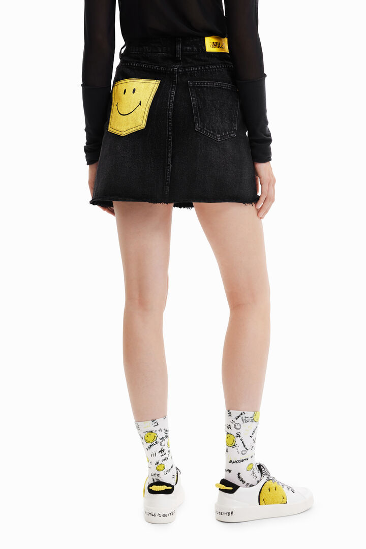 Mini suknja s gumbima i Smiley printom | Desigual