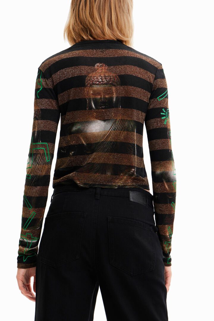 Buddha striped T-shirt | Desigual