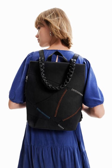 Multi-position patchwork backpack | Desigual