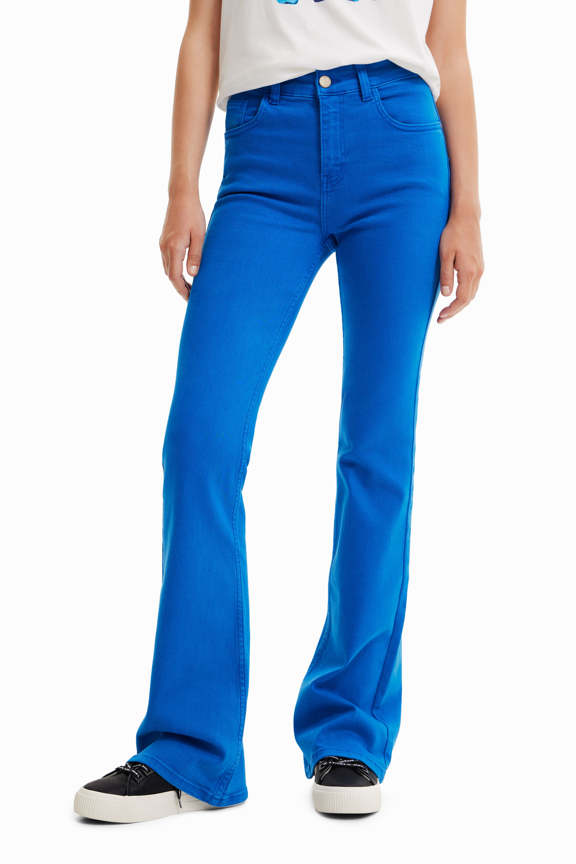 Jeans bianchi zampa elefante cheap