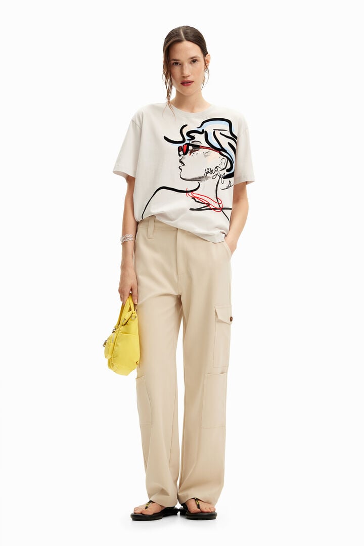 Camiseta lisa ilustración | Desigual