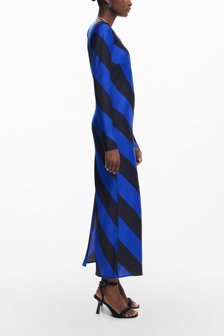 Vestit midi de ratlles | Desigual