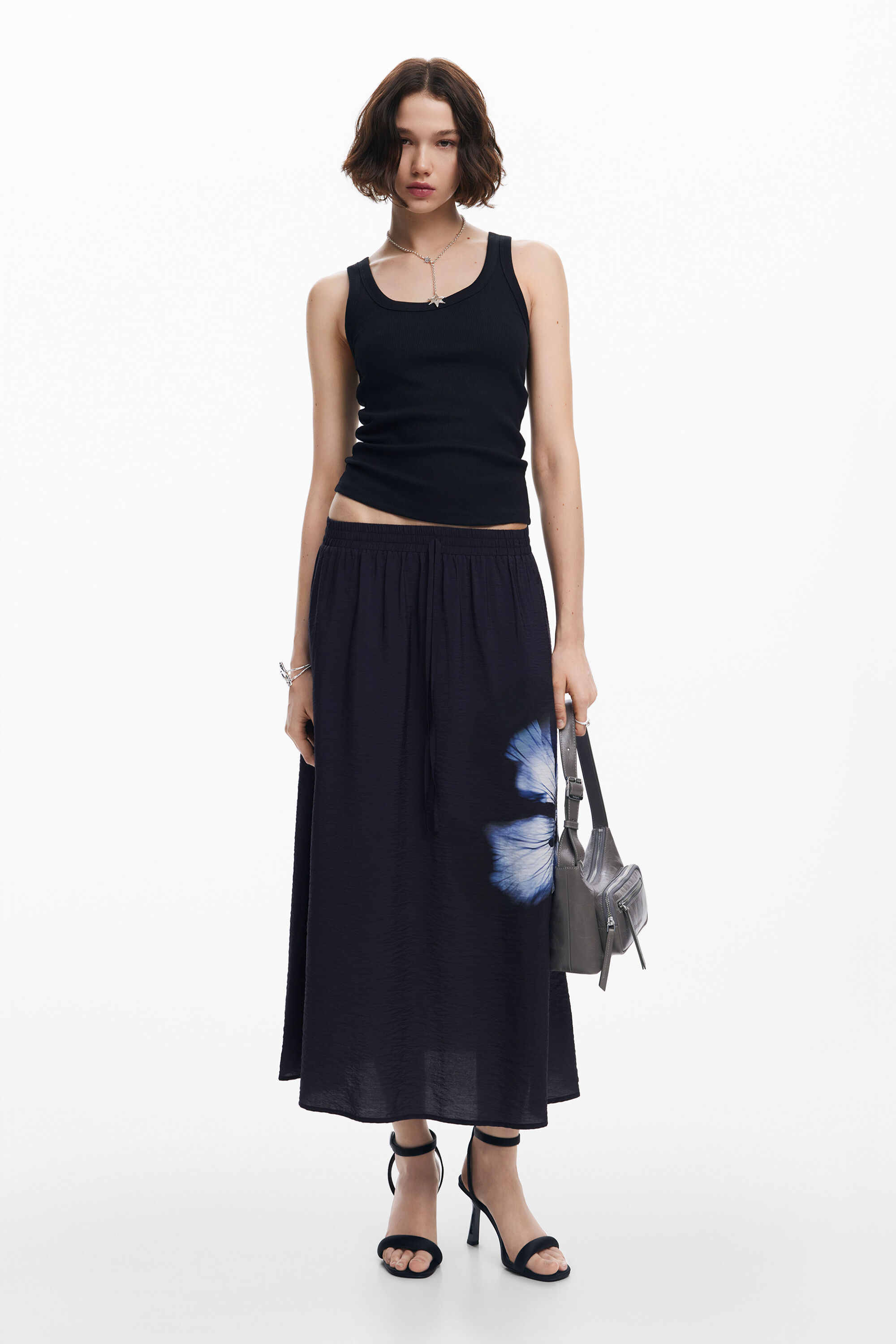 Jupe longue fleur pour femme I Desigual