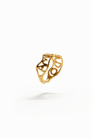 Ring Message Goldbad Zalio | Desigual