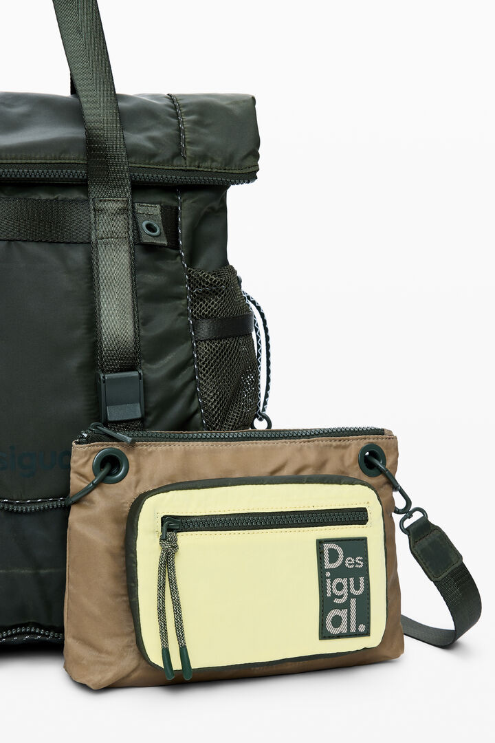 Mochila voyager nylon bicolor | Desigual