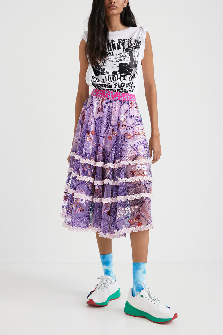 Johnson Hartig fantasy midi skirt | Desigual