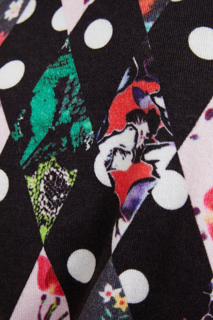 Knit jumper floral diamond shapes | Desigual