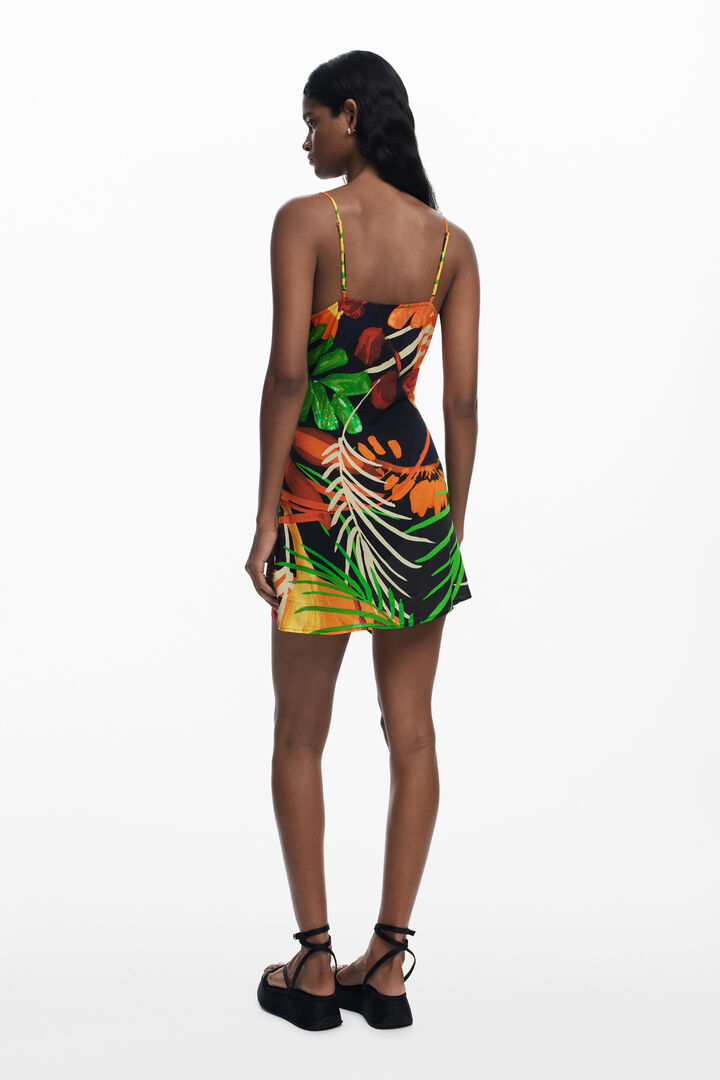 Trópusi mintás rövid ruha | Desigual