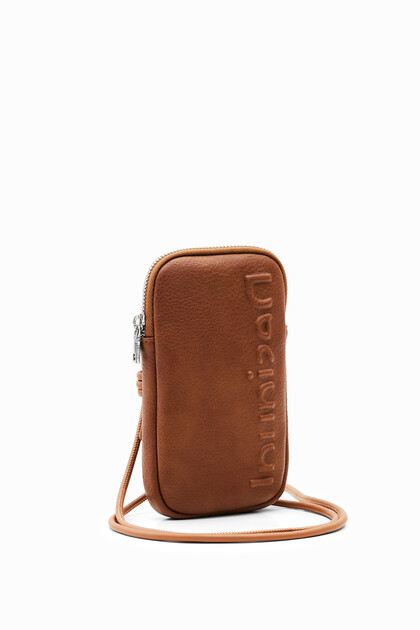 Leather-effect wallet smartphone holder