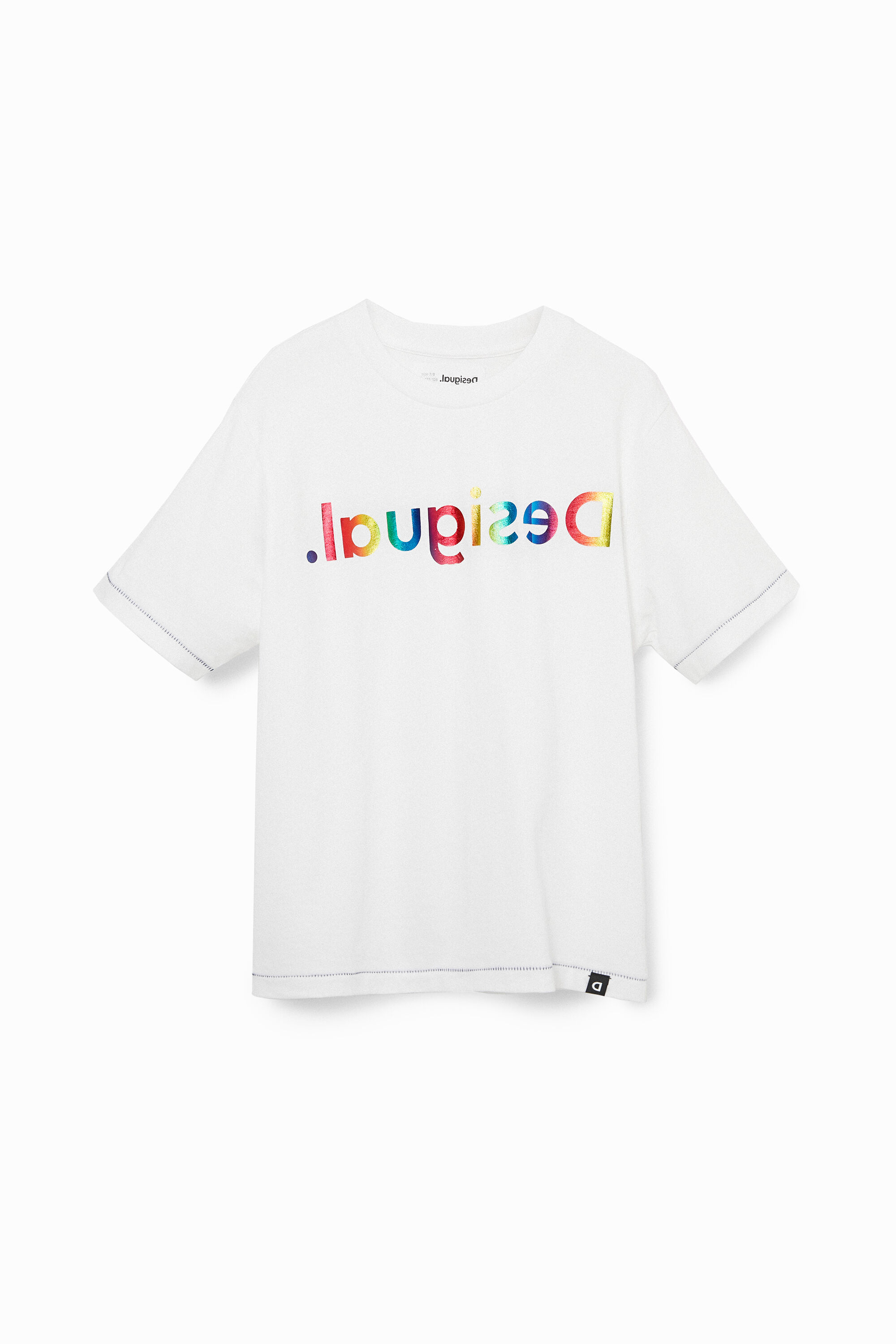 Rainbow logo T-shirt - WHITE - 13/14