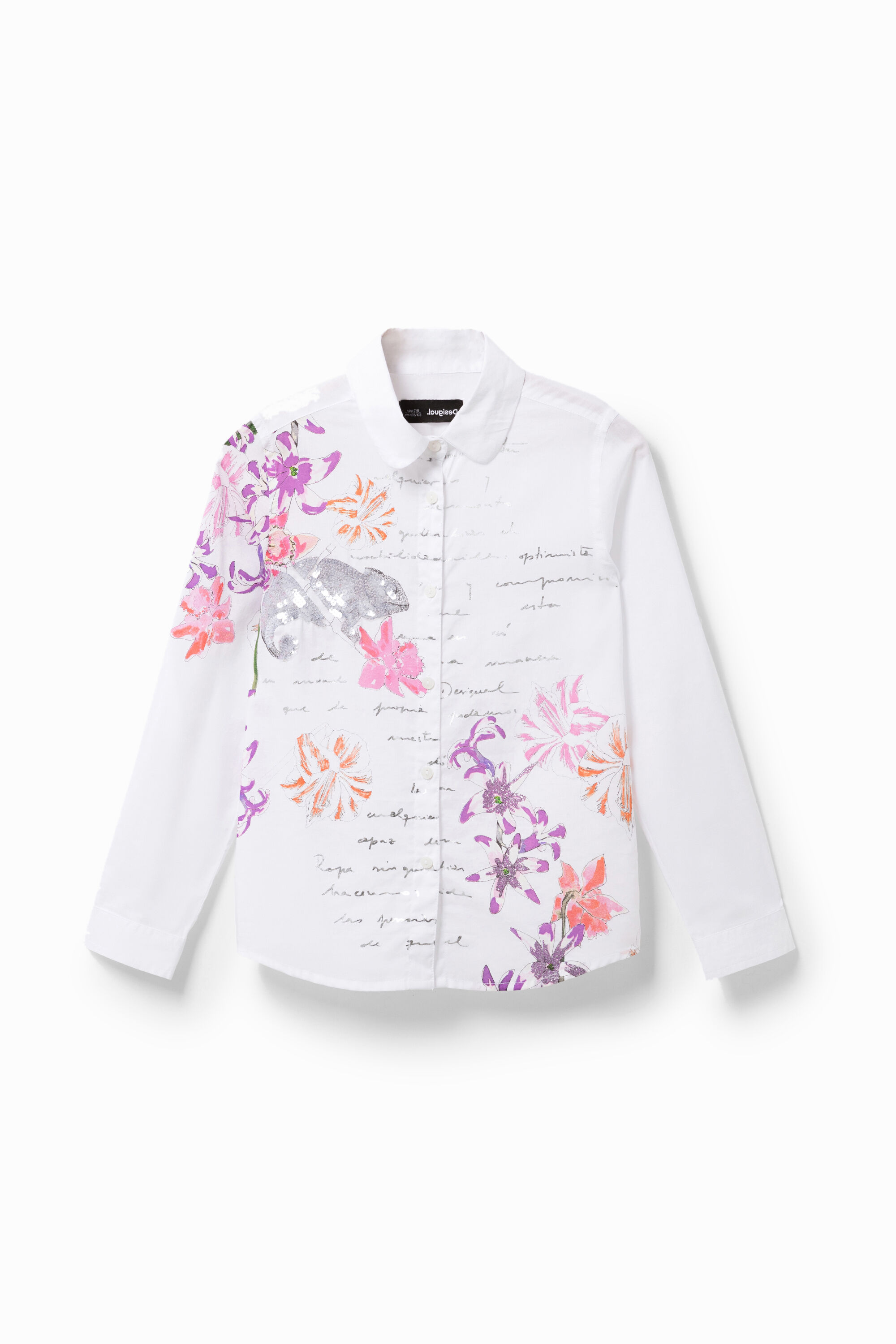 Print and lettering shirt
