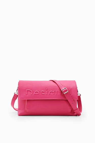 Midsize half-logo crossbody bag | Desigual