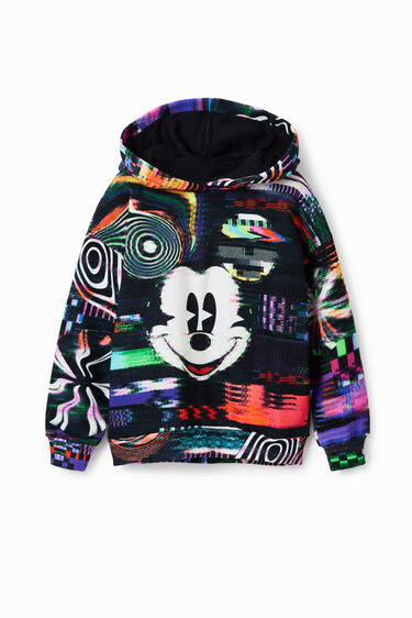Sweatshirt met glitch-print met Mickey Mouse | Desigual