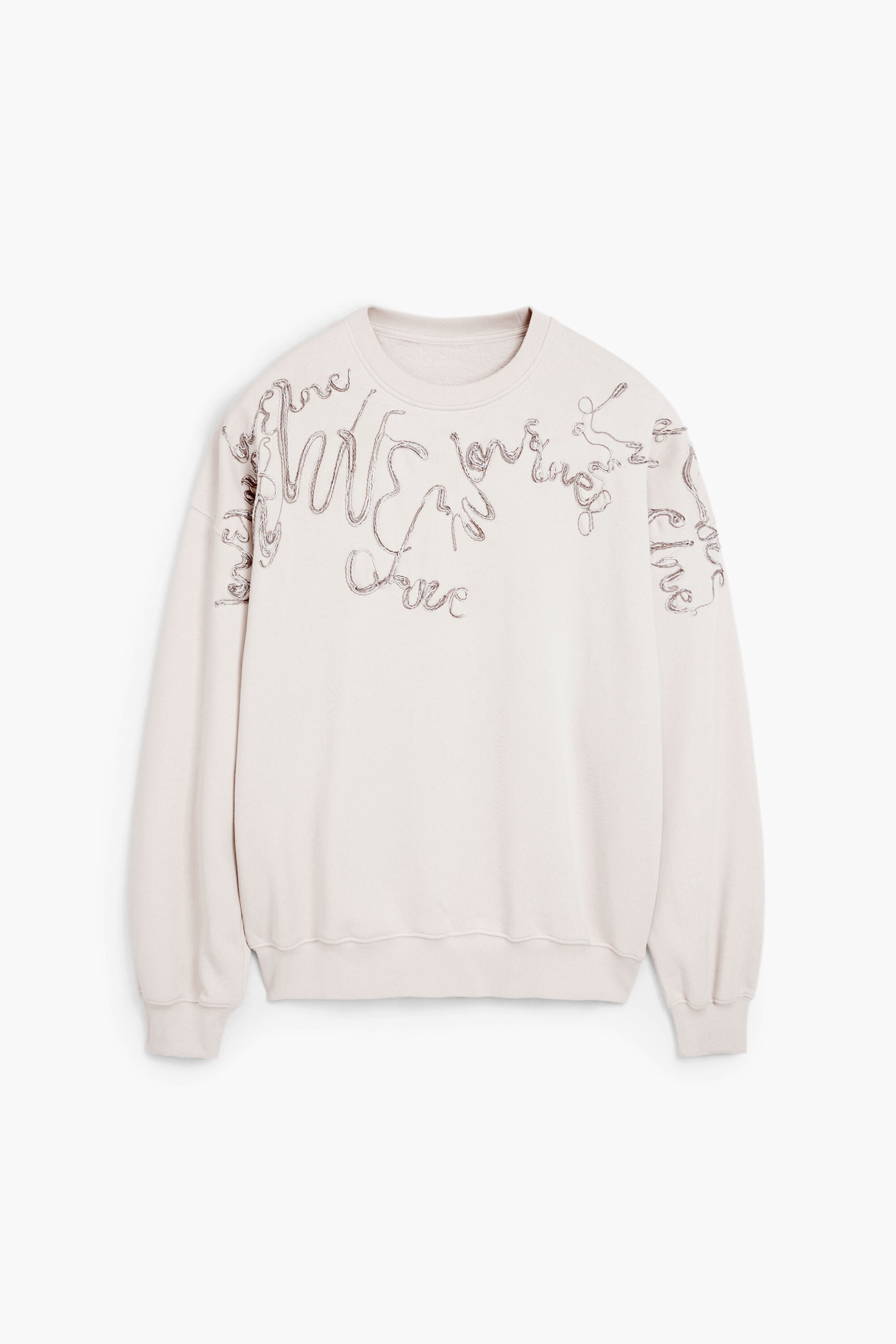 Desigual, Sudadera bordados, Algodon, Blanco