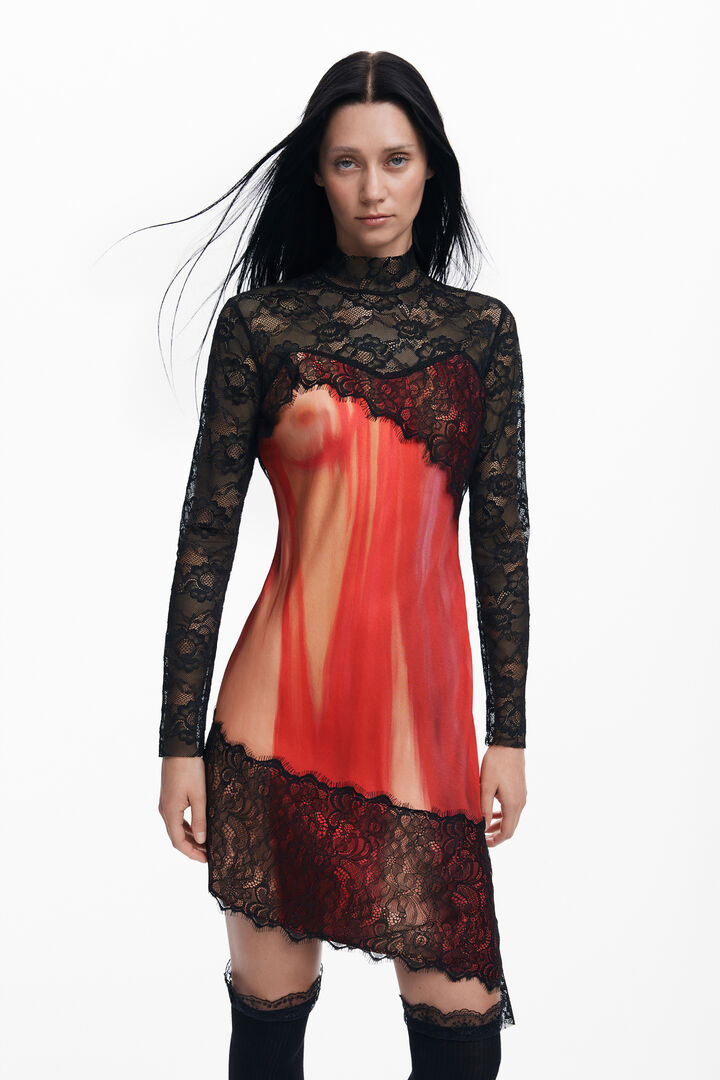 María Escoté combined dress | Desigual