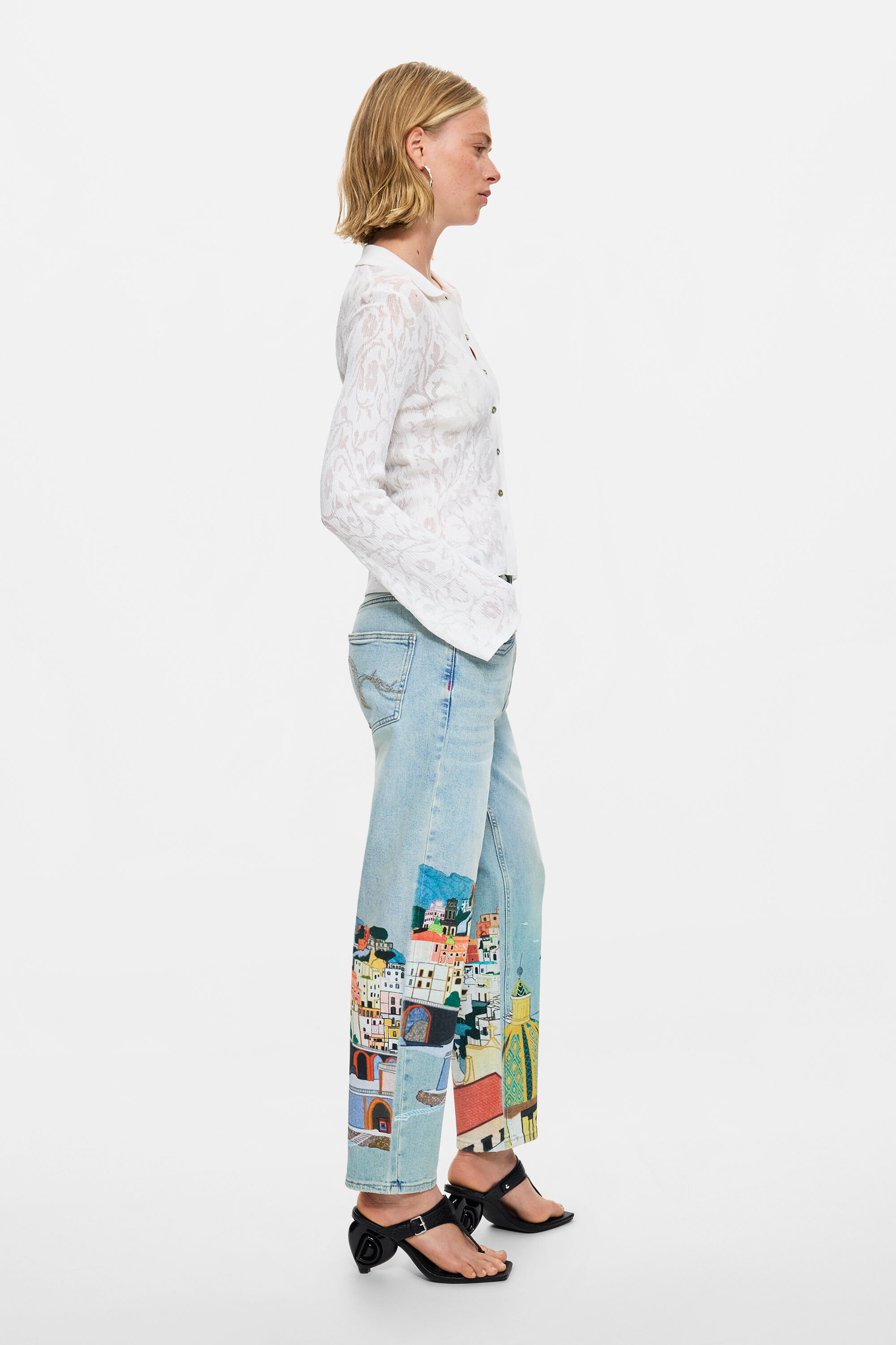 アマルフィバルーンデニムパンツ 青 女性用 I Desigual.com