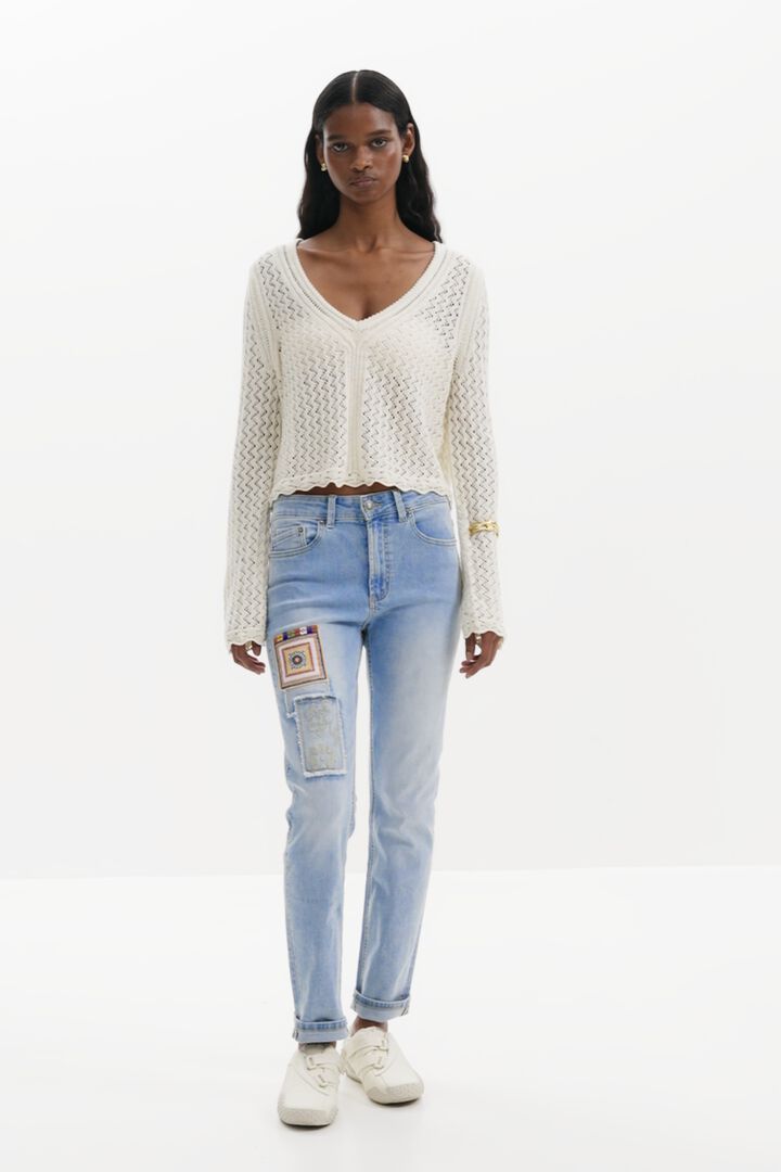 Jersey cropped calados | Desigual