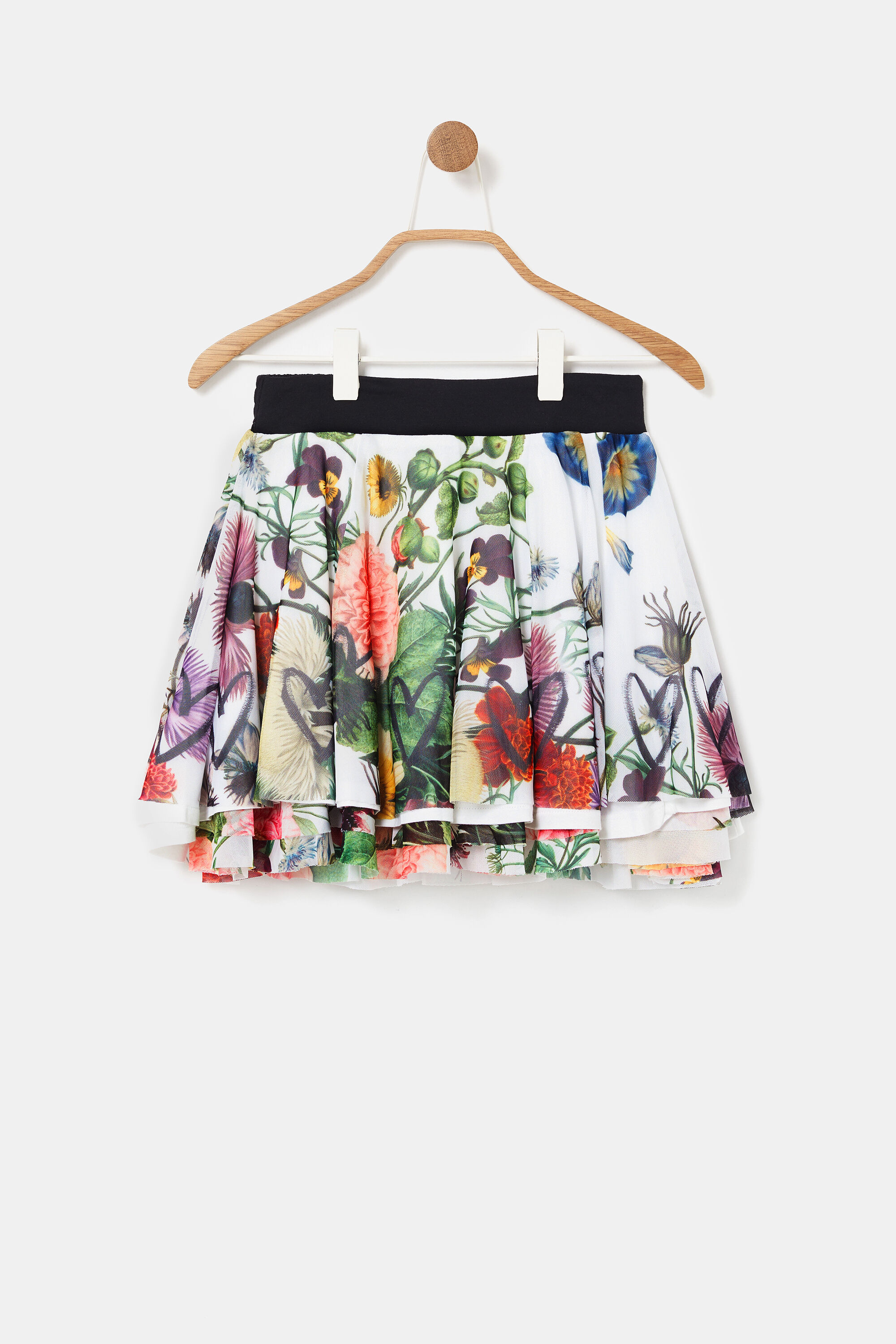 Mesh layered 2025 skirt short