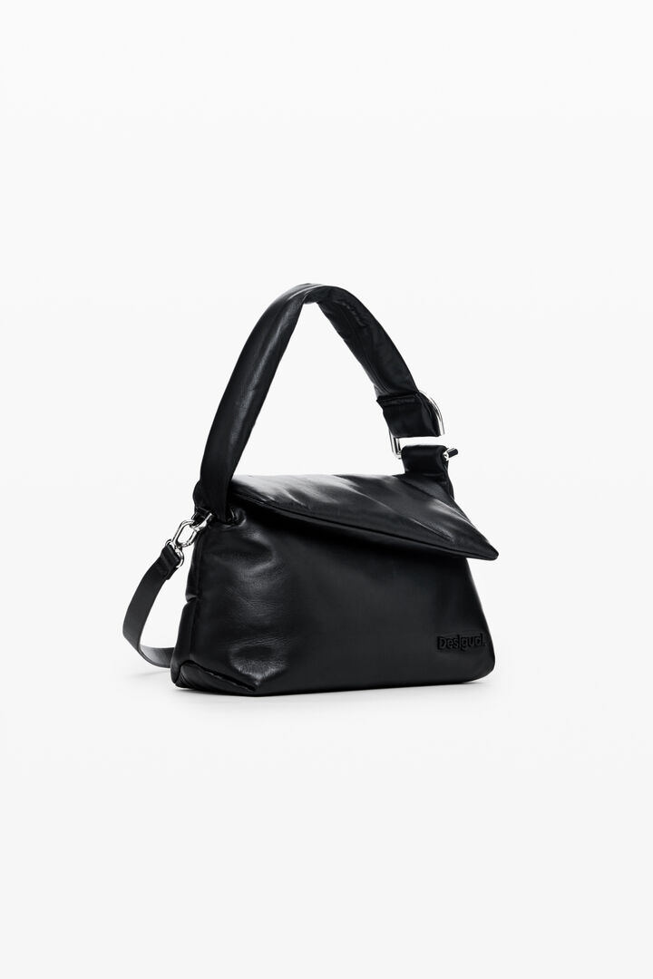 Bolso acolchado 100% piel pequeño | Desigual