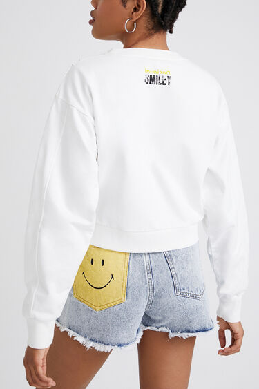 Cropped sweatshirt Smiley® | Desigual