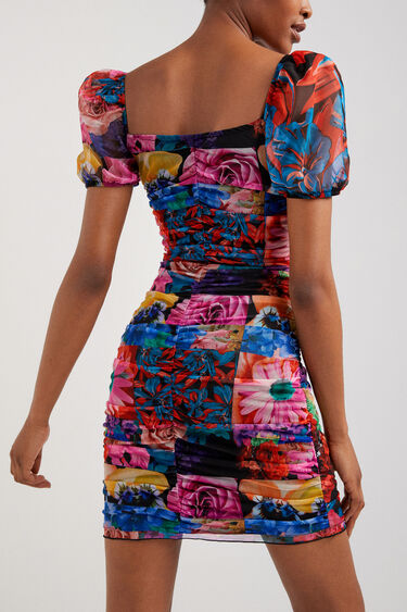 Floral ruched dress | Desigual.com