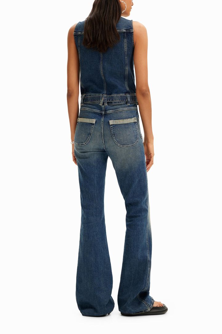 Mono ajustado denim de mujer | Desigual.com