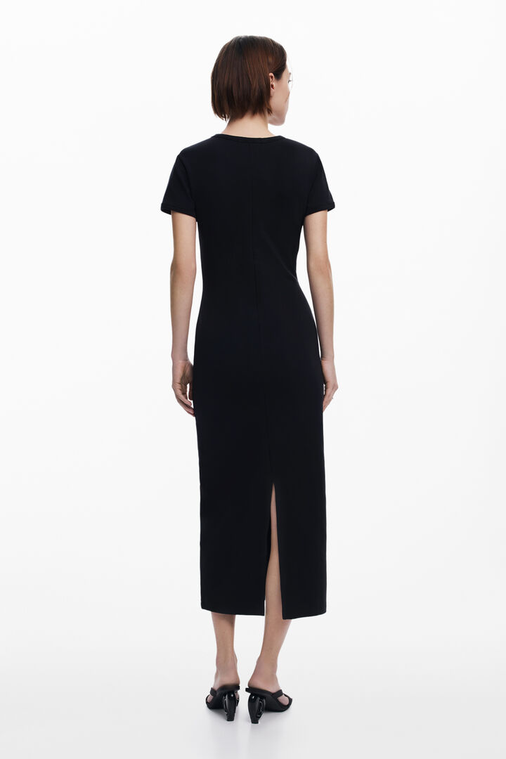 Ribbed midi dress cherries | Desigual