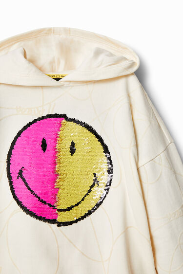 Sweatshirt Smiley® lantejoulas reversíveis | Desigual
