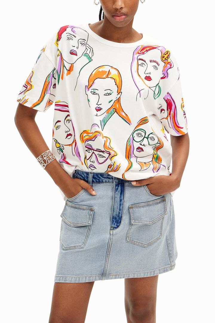 Arty faces T-shirt | Desigual