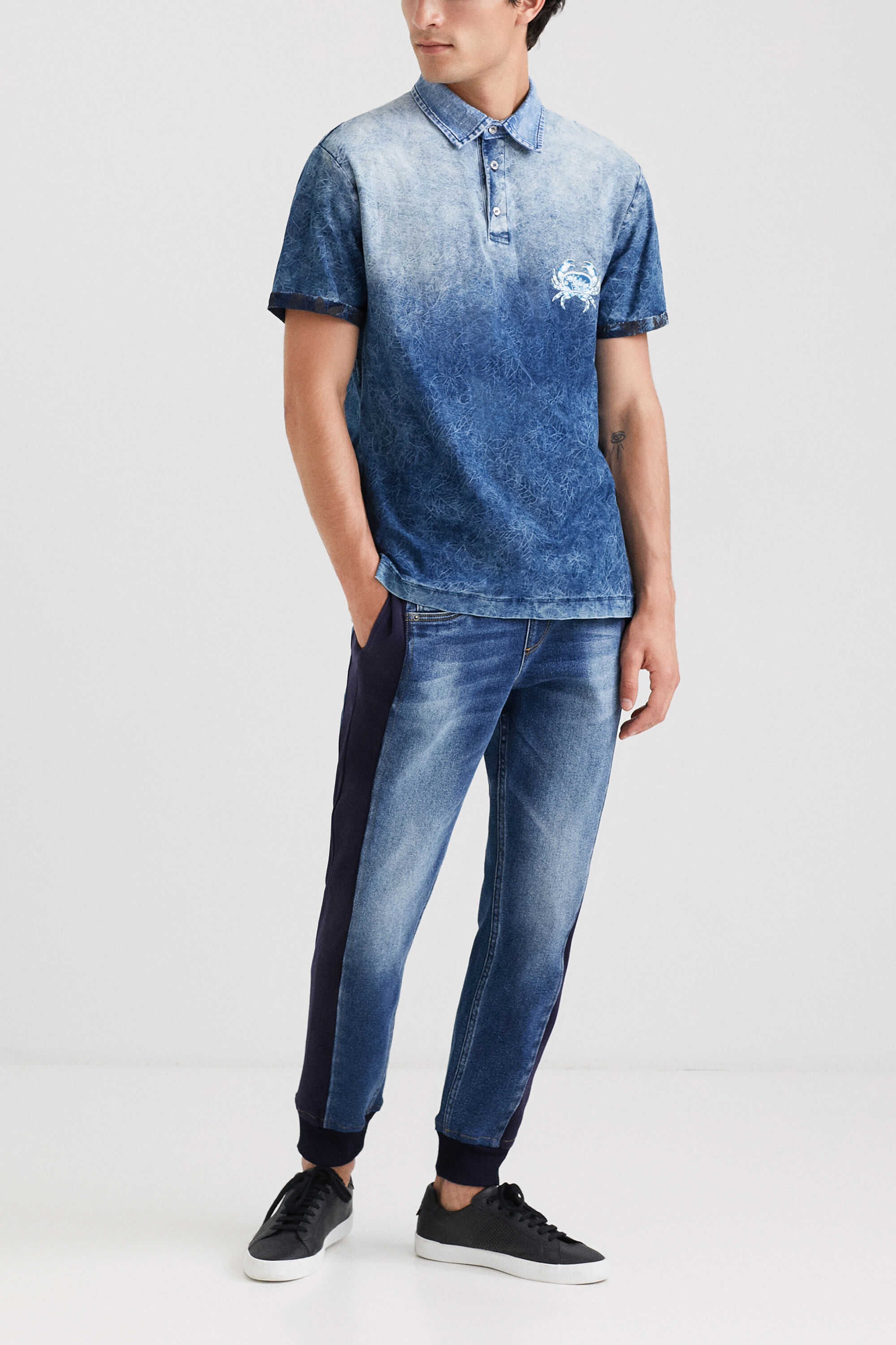 Tropical degrade polo shirt Desigual