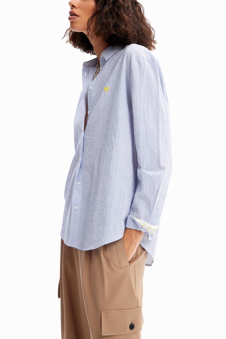 Textured stripy shirt | Desigual