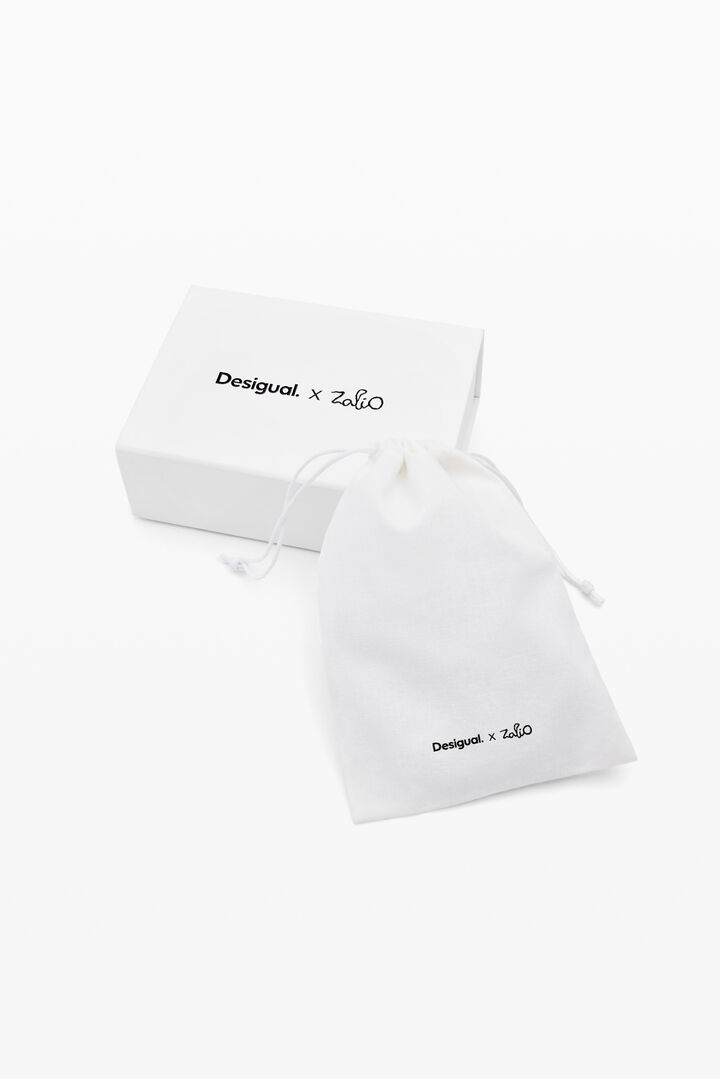 Collar rígido concha baño plata Zalio | Desigual