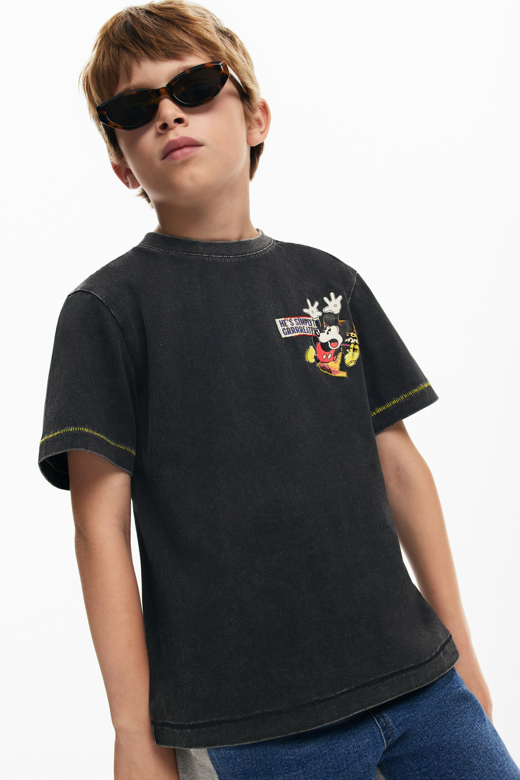 ヴィンテージ風ミッキーマウス™Tシャツ 子供用 I Desigual.com