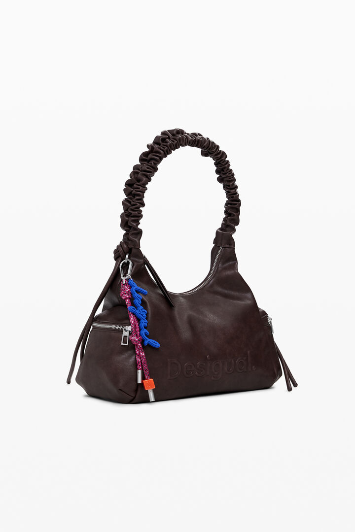 Medium 3D logo bag with ruched handle | Desigual