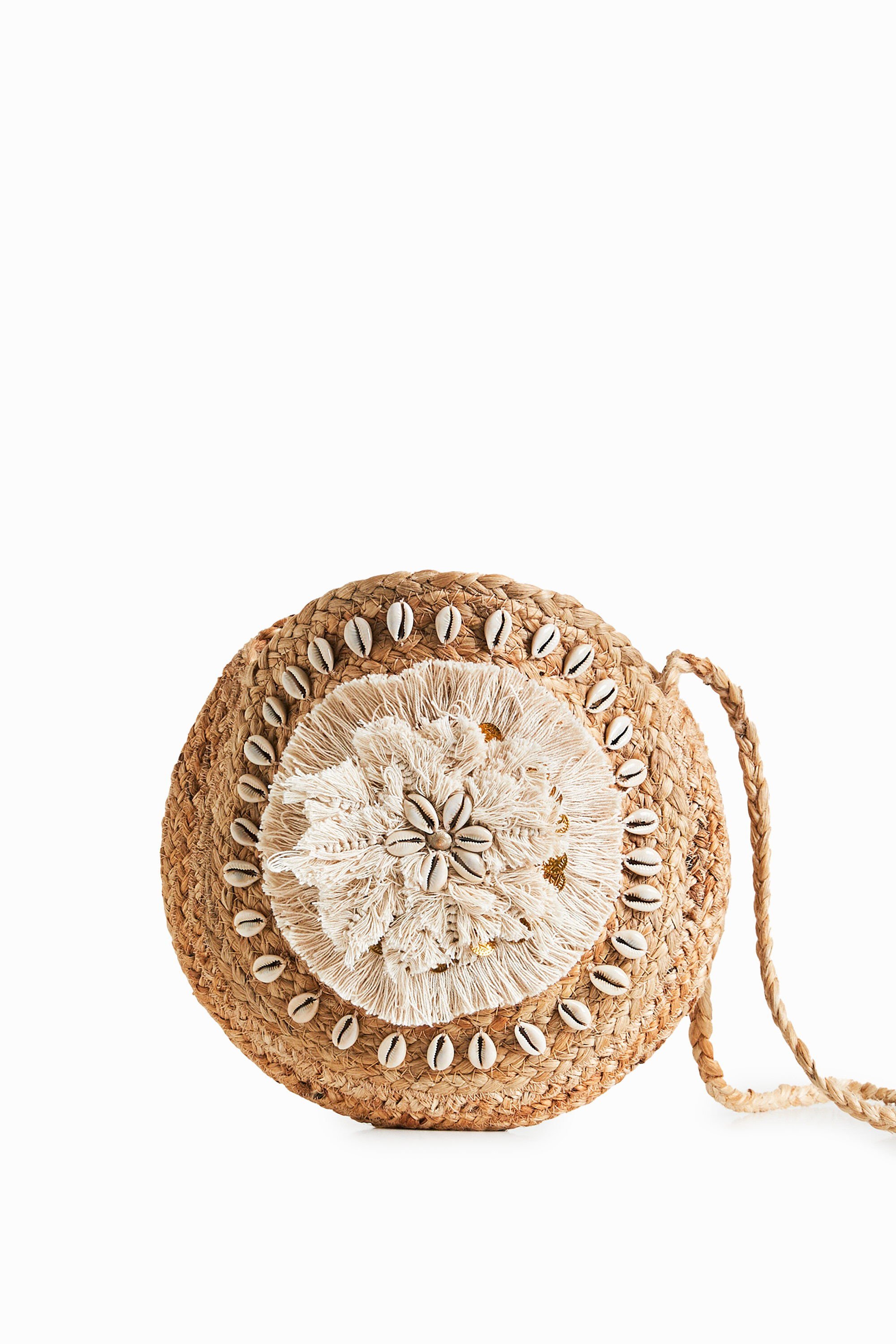 Round jute bag