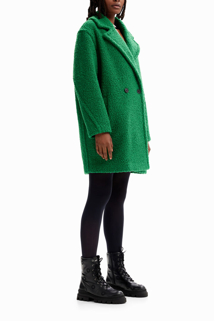 Abrigo cruzado boucle | Desigual