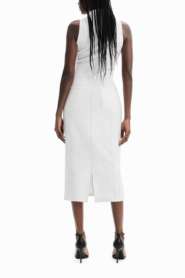 Vestido cremallera midi Nathy Peluso | Desigual