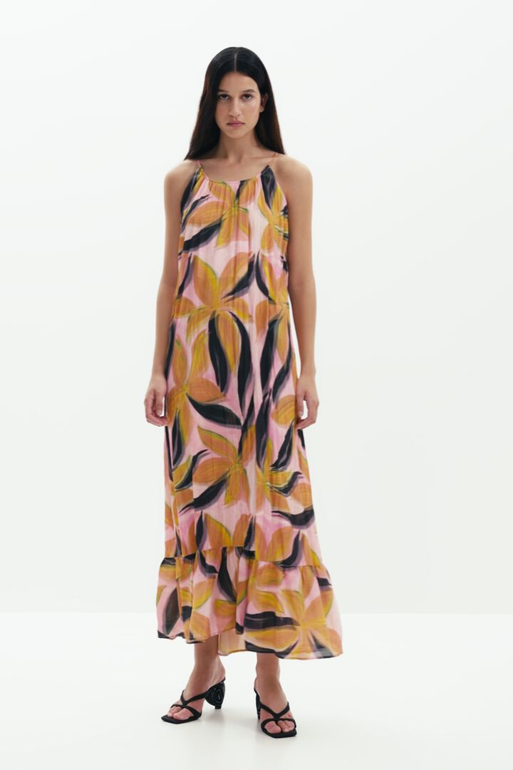 Crinkled effect midi dress | Desigual