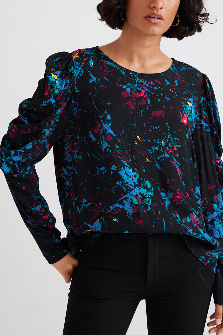 Blouse puffed sleeves | Desigual