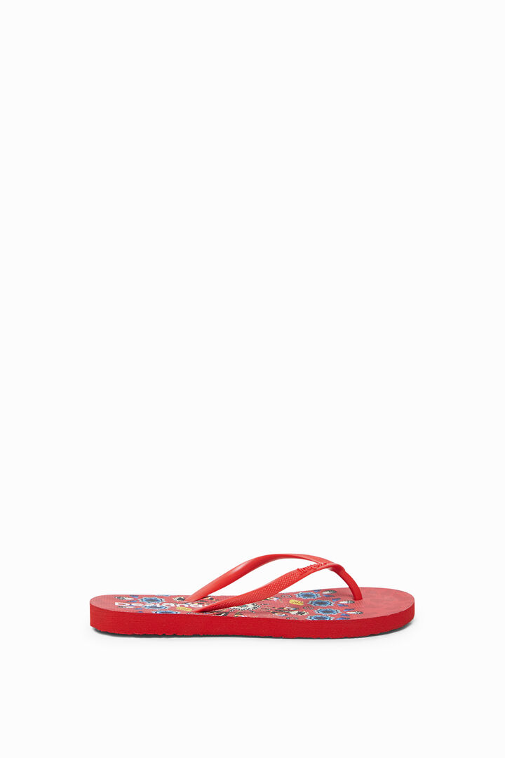 Bathing flip-flops printed sole | Desigual
