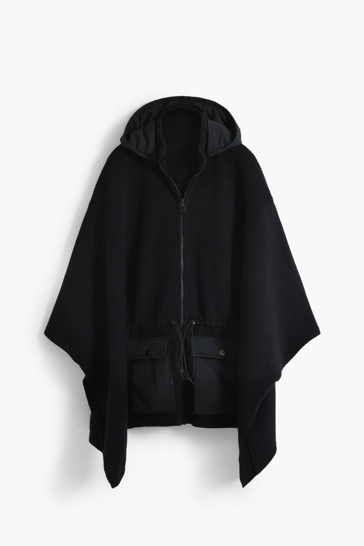 Poncho with hood and pockets | Desigual