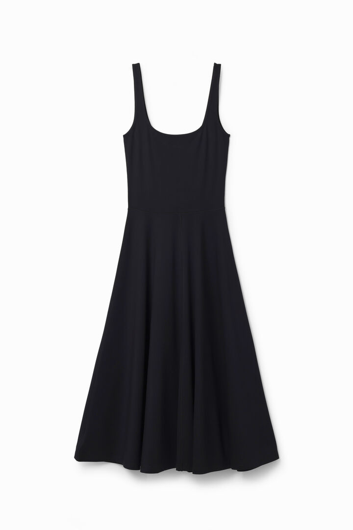 Robe midi unie bretelles | Desigual